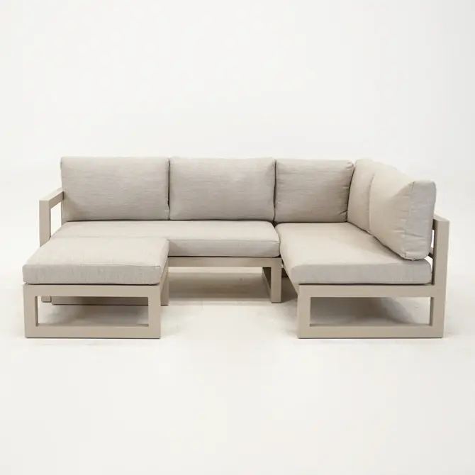 Grosso hoekbank 3 delig R beige, Vita, Tuincentrumoutlet.com