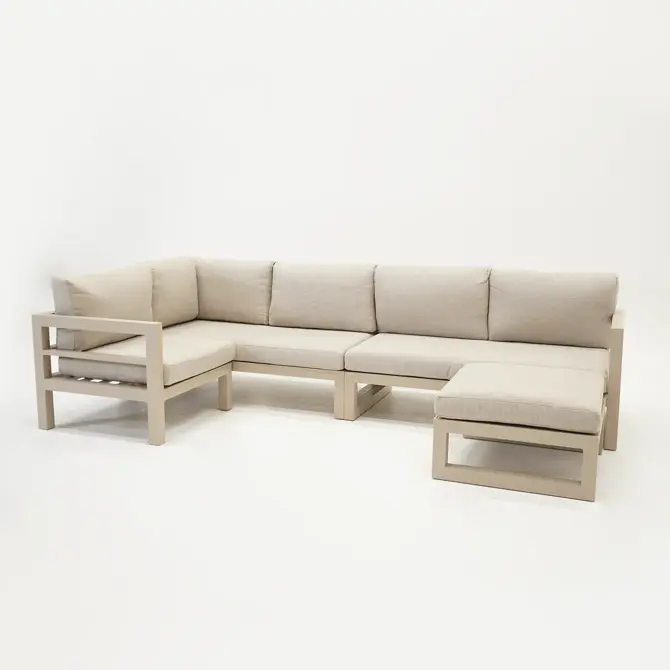 Grosso hoekbank 4 delig beige, Vita, Tuincentrumoutlet.com