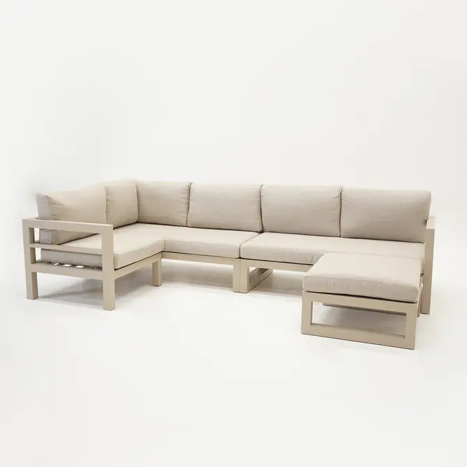 Grosso hoekbank 4 delig beige, Vita, Tuincentrumoutlet.com