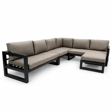 Grosso hoekbank 4 delig groot L beige, Vita, Tuincentrumoutlet.com