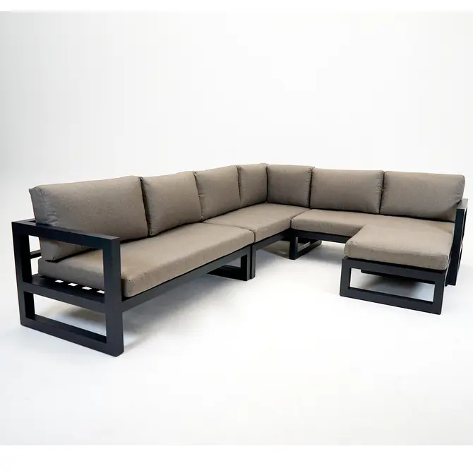 Grosso hoekbank 4 delig groot L beige, Vita, Tuincentrumoutlet.com