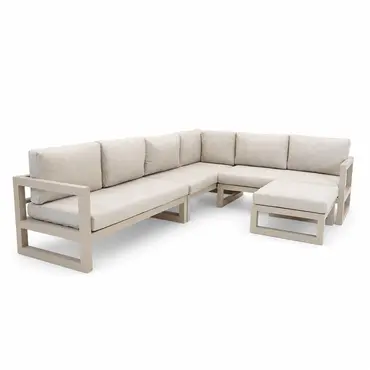 Grosso hoekbank 4 delig groot L beige, Vita, Tuincentrumoutlet.com