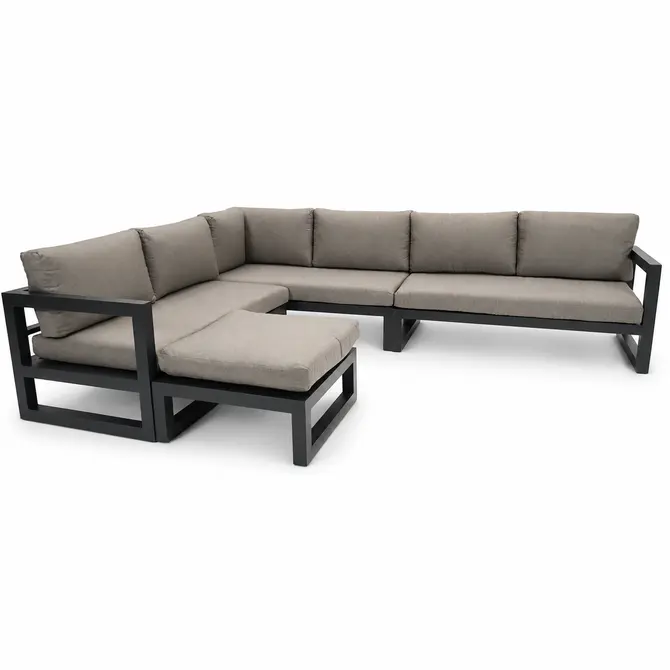 Grosso hoekbank 4 delig groot R beige, Vita, Tuincentrumoutlet.com