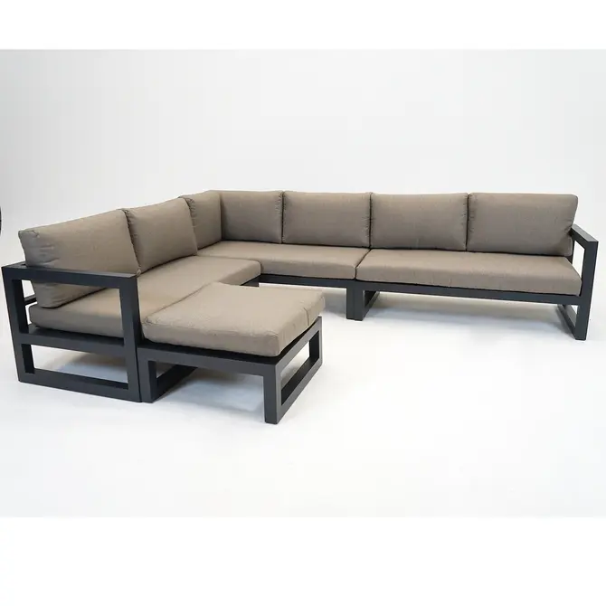 Grosso hoekbank 4 delig groot R beige, Vita, Tuincentrumoutlet.com