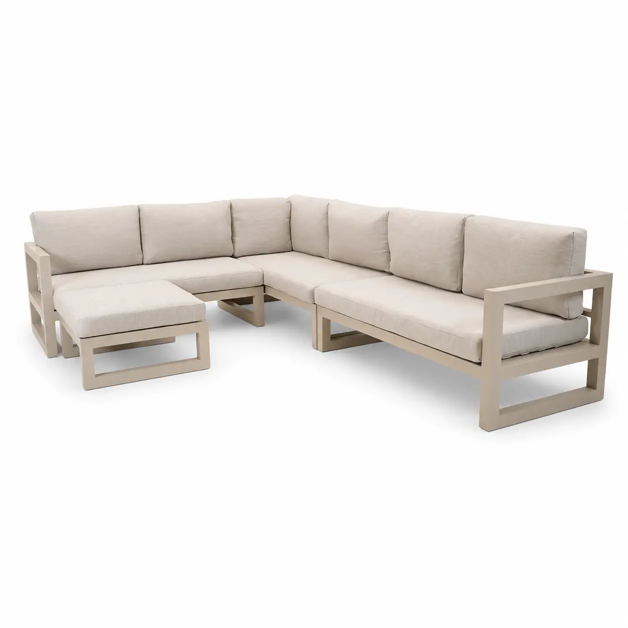 Grosso hoekbank 4 delig groot R beige