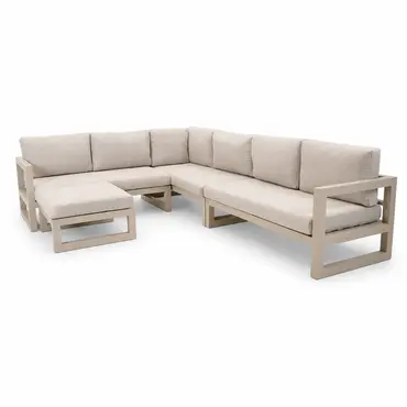 Grosso hoekbank 4 delig groot R beige, Vita, Tuincentrumoutlet.com