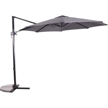 Zweefparasol Libra grijs Ø3mtr, Lesli Living, Tuincentrumoutlet