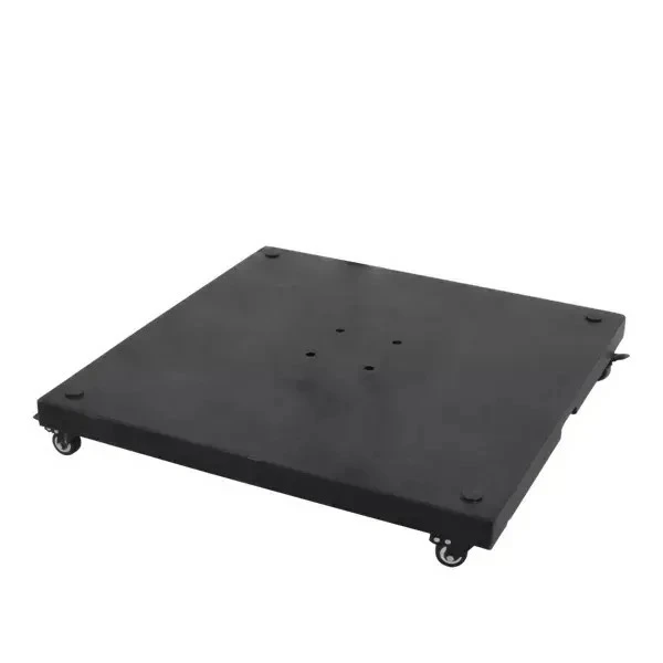 Grote Zweefparasol Virgo Antraciet 3,5M met verrijdbare 90kg voet - Parasolvoet, Lesli Living, Tuincentrum Outlet