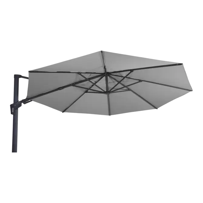 Zweefparasol VirgoFlex grijs Ø3,5mtr, Lesli Living, Tuincentrumoutlet.com