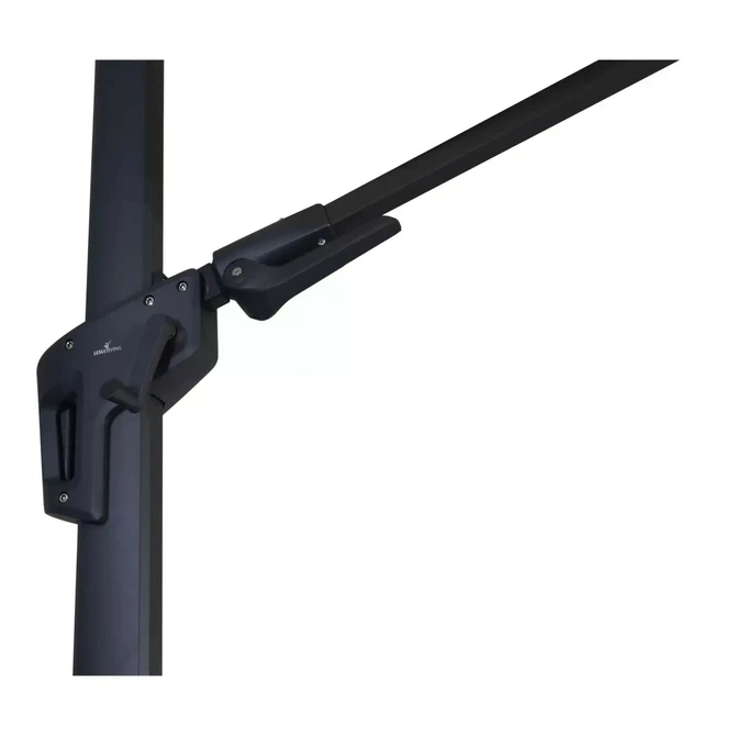 Grote Zweefparasol VirgoFlex Antraciet 3x3m met Kruisvoet en Parasolvoettegels - Detail, Lesli Living, Tuincentrum Outlet