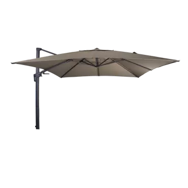 Zweefparasol VirgoFlex taupe 3x3mtr, Lesli Living, Tuincentrumoutlet.com