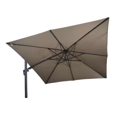 Zweefparasol VirgoFlex taupe 3x3mtr, Lesli Living, Tuincentrumoutlet.com