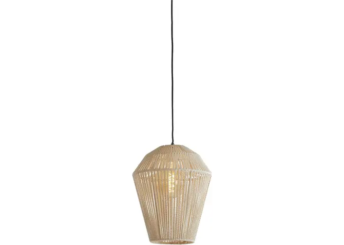 Hanglamp deya metaal d30h37cm wit, Light & Living, tuincentrumoutlet.com