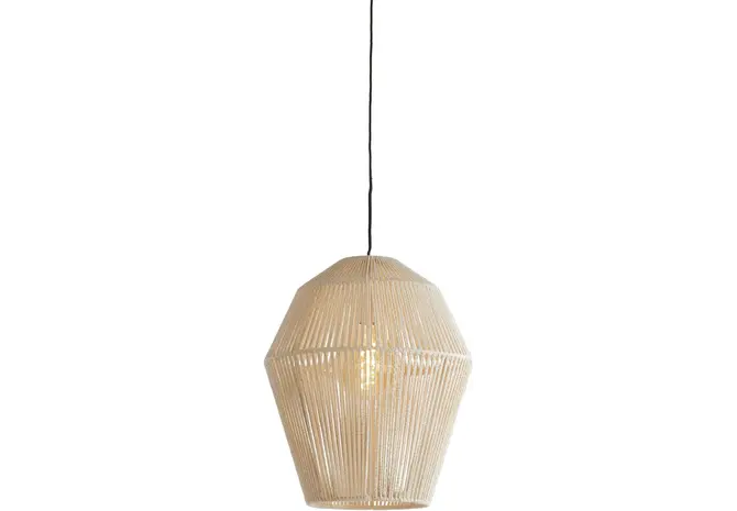 Hanglamp deya metaal d38h45cm wit, Light & Living, tuincentrumoutlet.com