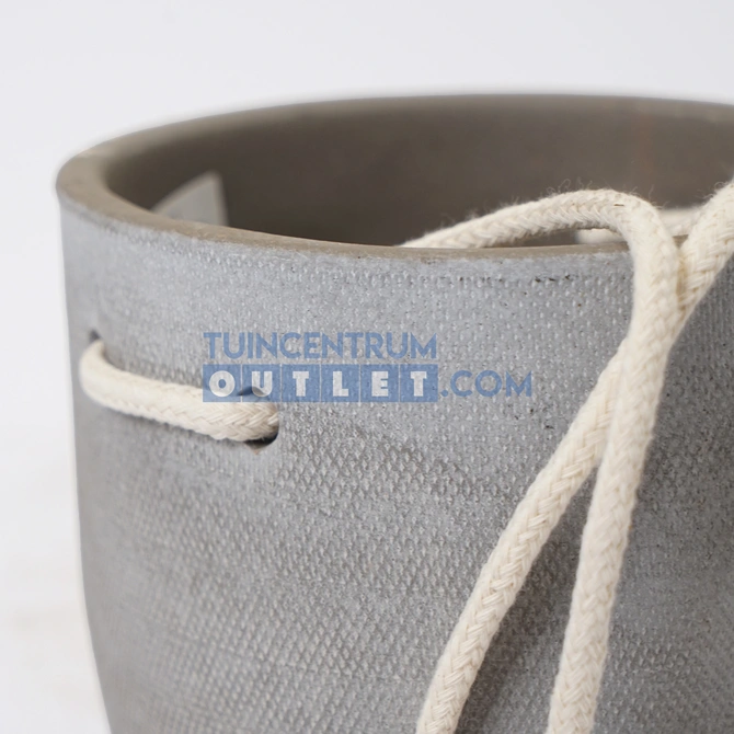 Hangpot nevada d13h12.5cm cement detail, HS potterie, Tuincentrum Outlet