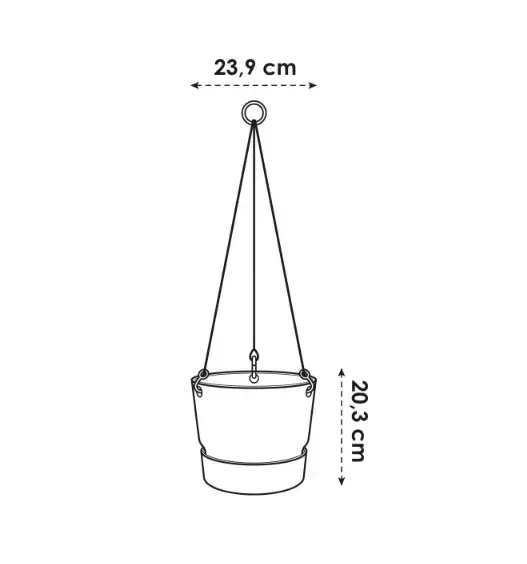 Hangschaal greenville - 24 cm groen - afbeelding 4