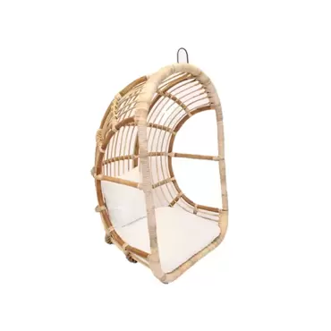 Hangstoel egg rattan blond L77xB69xH120cm www.tuincentrumoutlet.com