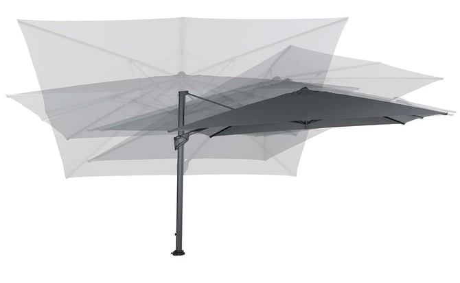 Hawaii King pole 400x400 cm donkergrijs stand 1, Garden Impressions, tuincentrumoutlet.com