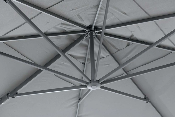 Hawaii King pole 400x400 cm donkergrijs detail, Garden Impressions, tuincentrumoutlet.com