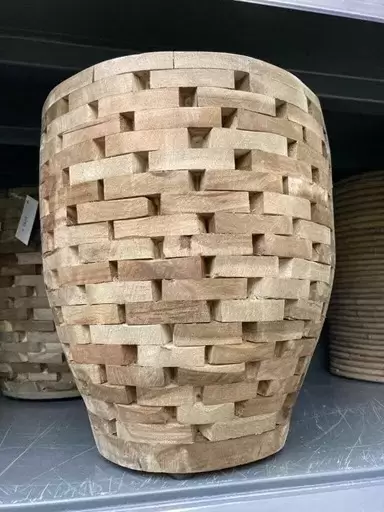 HBX Pot leuca brick d26h26cm Naturel