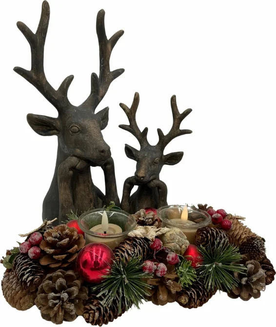 Hert zen poly l17b11h30cm bruin sfeerfoto, Countryfield, Tuincentrumoutlet.com