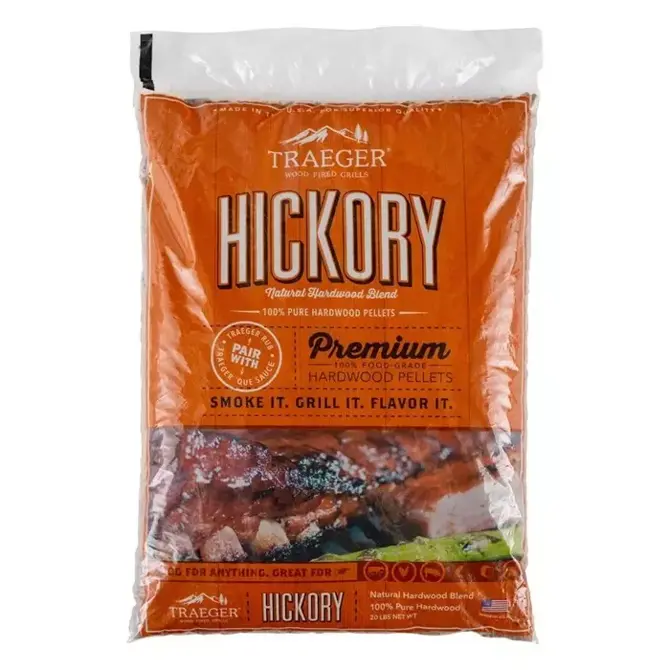 Treager Hickory pellets 9kg -bbqkopen.nl