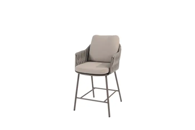 High dining set Manolo 180x90x90 met 4x Cannes stoel sfeer, 4 Seasons Outdoor, tuincentrumoutlet.com