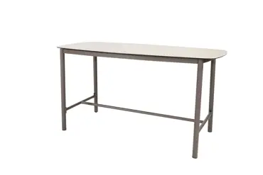 High dining set Manolo 180x90x90 met 4x Cannes stoel sfeer, 4 Seasons Outdoor, tuincentrumoutlet.com