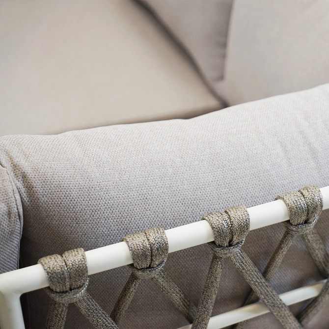 Hoekbank Dakota Creme Bruin met salontafel - afbeelding 4