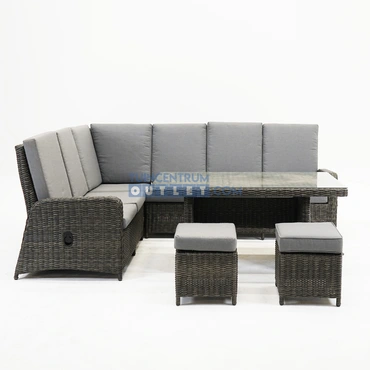 Hoekbank Vita Veloso wicker incl tafel en hockers, Vita, tuincentrumoutlet