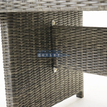 Hoekbank Vita Veloso wicker incl tafel en hockers detail, Vita, tuincentrumoutlet