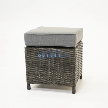 Hoekbank Vita Veloso wicker incl tafel en hockers detail hocker, Vita, tuincentrumoutlet