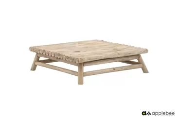 Hoektafel Rooty - teak