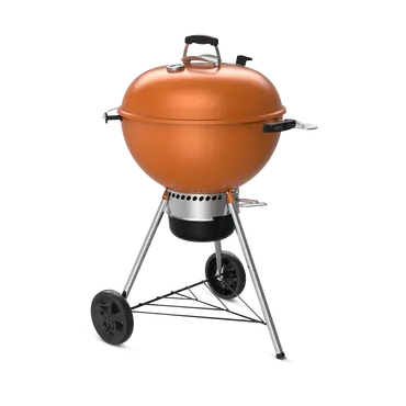 Houtskool bbq master-touch c-5755 oranje schuin, Weber, bbqkopen.nl