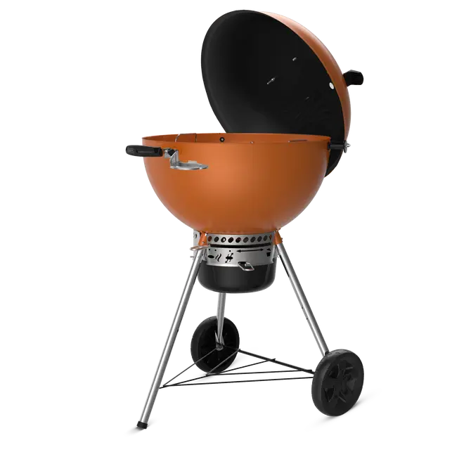 Houtskool bbq master-touch c-5755 oranje open, Weber, bbqkopen.nl