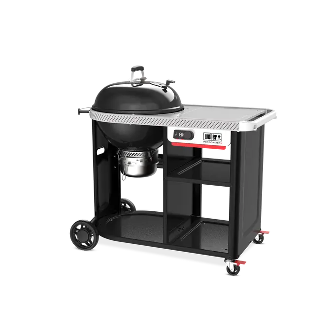 Houtskool bbq performer premium smart 57 schuin, Weber, tuincentrumoutlet.com