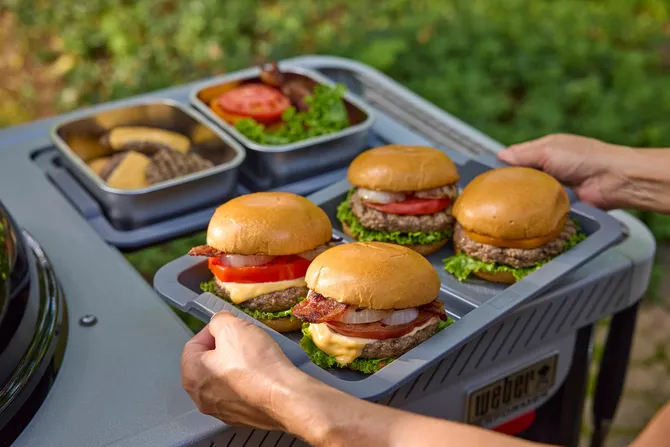 Houtskool bbq performer premium smart 57 details caddy, Weber, tuincentrumoutlet.com