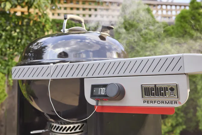 Houtskool bbq performer smart 57cm detailfoto, Weber, tuincentrumoutlet.com