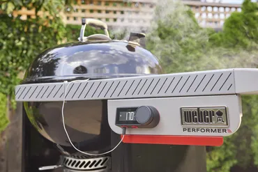 Houtskool bbq performer smart 57cm detailfoto, Weber, tuincentrumoutlet.com