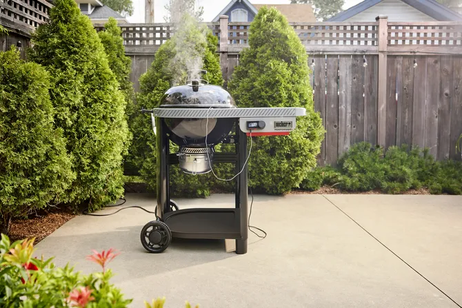 Houtskool bbq performer smart 57cm sfeer tuin, Weber, tuincentrumoutlet.com