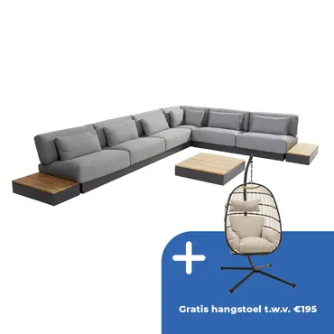 Ibiza hoekbank met salontafel - afbeelding 1