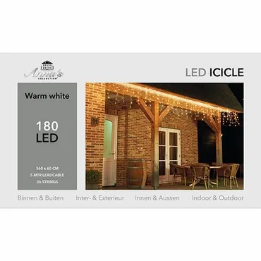 Ijspegelverl 180l/l60b360cm led ww, ANNA's collection, tuincentrumoutlet