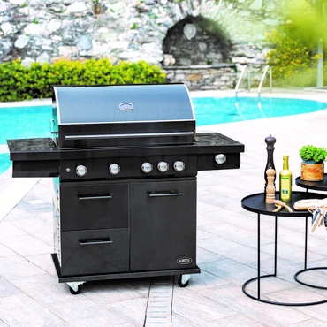 Boretti Imperatore Nero 4B Gasbarbecue - sfeer - tuincentrumoutlet.com