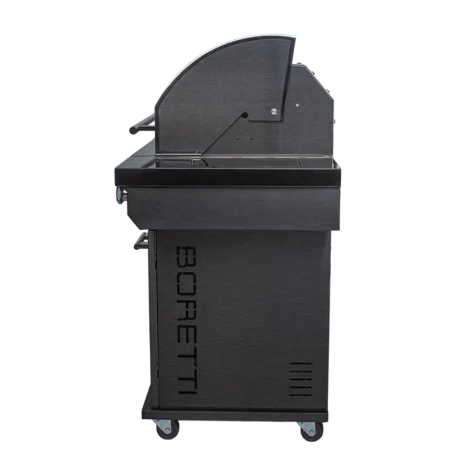Boretti Imperatore Nero 4B Gasbarbecue - zijkant - tuincentrumoutlet.com