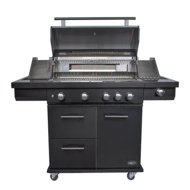 Boretti Imperatore Nero 4B Gasbarbecue - open - tuincentrumoutlet.com