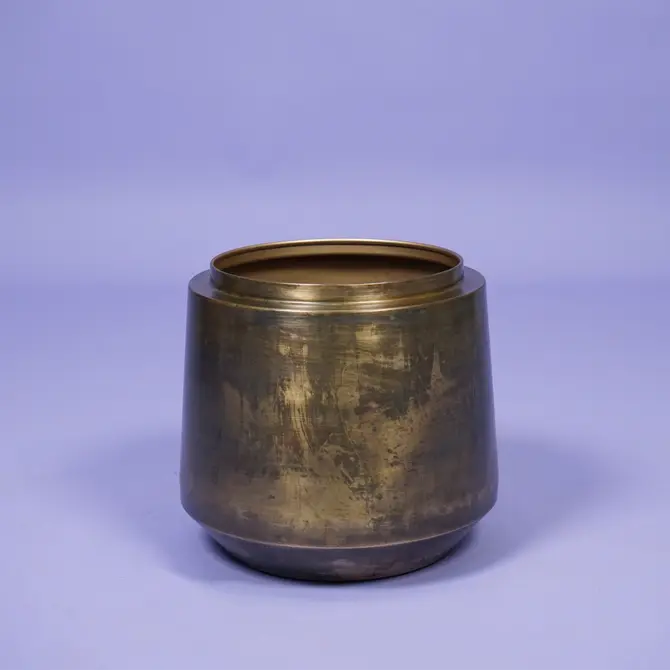 Indigo pot vintage gold 33x31x24,5, Bella Arte, TuincentrumOutlet