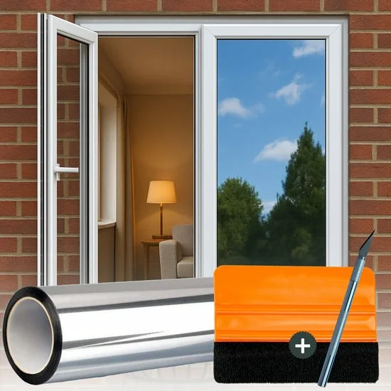 Isolerende Raamfolie – HR++  Spiegelend Anti-Inkijk – 120 × 300 cm, Verbo, Tuincentrumoutlet.com