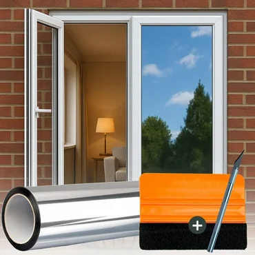 Isolerende Raamfolie – HR++  Spiegelend Anti-Inkijk – 120 × 300 cm, Verbo, Tuincentrumoutlet.com