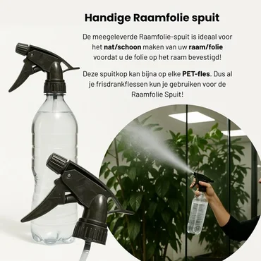 Isolerende Raamfolie HR++ Spiegelend Anti-Inkijk – 75 × 200 cm raamfolie spuit, Verbo, Tuincentrumoutlet.com