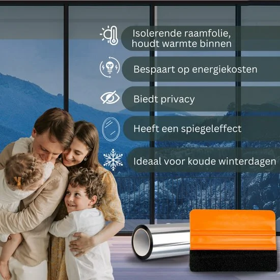 Isolerende Raamfolie HR++ Spiegelend Anti-Inkijk – 75 × 200 cm handig voor, Verbo, Tuincentrumoutlet.com